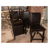 (4) Vinyl Upholstered Chairs