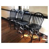 (4) Swivel Pressed Back Bar Stools