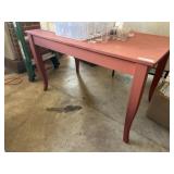 Red Painted Table