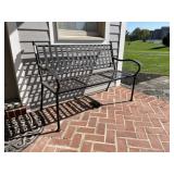 Metal Framed Bench