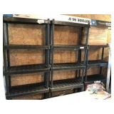 (3) Plastic Storage Shelves
