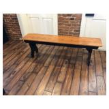 Oak Plank Seat Bench