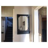 Early Walnut Framed Mirror