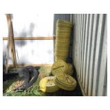 (7) 35 Gallon Poly Barrels