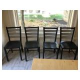 (4) Metal Industrial Style Chairs