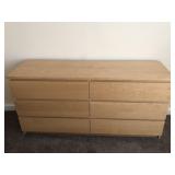 6- Drawer Simulated Wood Laminate Dresser