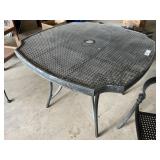 38" Square Metal Patio Table