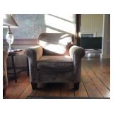 Tan Upholstered Armchair
