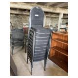 (10) Metal Framed Upholstered Chairs