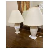 (2) Porcelain Table Lights