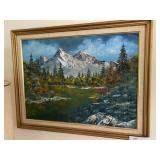 Walt Baum Oil On Board