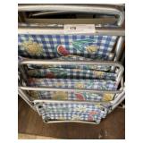 (3) Aluminum Framed Folding Chairs