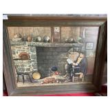 Framed Print and Needlepoint