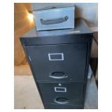 2 Drawer File Cabinet with Document Box