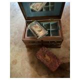 Jewelry and Trinket Box with Pins