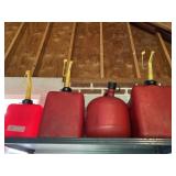 (4) Plastic Fuel Cans
