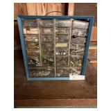Metal Hardware Cabinet with Hardware