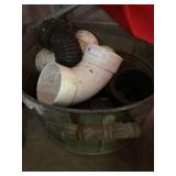 Galvanized Wash Tub with Pipe Fittings