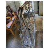 Folding Metal Single Bed Frame on Rollers