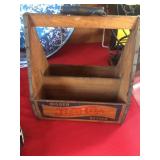 Pepsi Cola Wooden Beverage Carrier