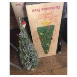 (2) Matching Vtg. Musical Christmas Trees