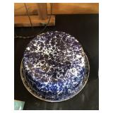 Dark Blue Swirl Agate Basin