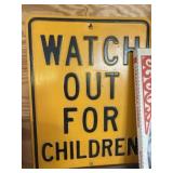 "Watch Out for Children" Street Sign