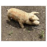 Cast Iron Pig Lawn Ornament