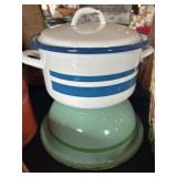 (2) Enamelware Containers