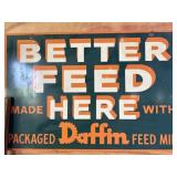 Daffin Feed Mill "Better Feed Here" Advertising