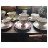 (7) Decorative Cups & Saucers