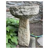 Unusual Stone Carved Bird Bath