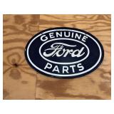 Double-Sided Enamel Ford Parts Sign