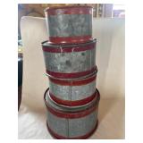 Set of 4 Early Galvanized Measures