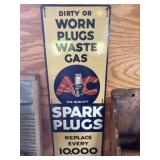AC Spark Plugs Sign