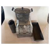 (4) Early Tin Smith Items