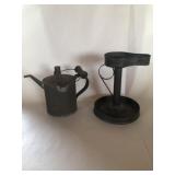 Tin Betty Lamp & Oil Can