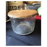 Glass Salt Crock
