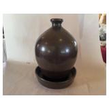 Early Bulbous Form Stoneware Chick Waterer