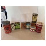 (9) Advertising Tins