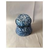 (2) Blue Swirl Agate Basins