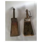 (2) Wooden Butter Paddles