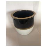 2-tone Bell Form Stoneware Crock