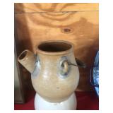 3 Gal. Stoneware Blue Decorated Batter Jug