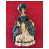 Early Cast Iron Figural Lady Doorstop