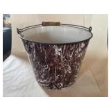 Brown Swirl Agate Pail