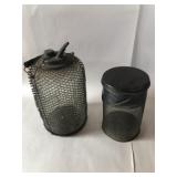 Early Kerosene Jar & Unusual Vented Container