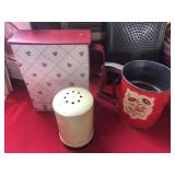 Vtg. Kitchenwares, Flour Sifters, Tin Containers