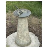 Brass Sundial on Pedestal