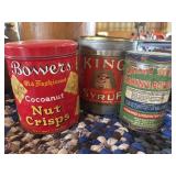 (3) Advertising Tins - Kings Syrup, etc.